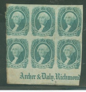 Confederate States #13 Unused Multiple