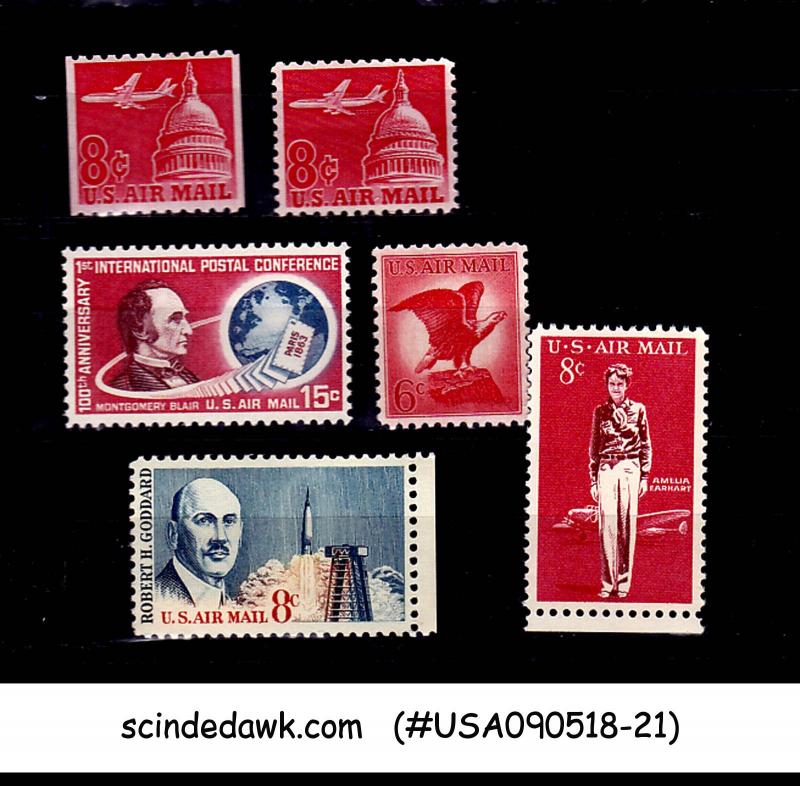 UNITED STATES - 1962-64 AIR MAIL SCOTT#C64-C69 6V - MINT NH