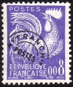 1959, France, 8Fr, Used, Sc 910