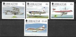 2006    GIBRALTAR  -  SG.  1176 / 1179  -  AIR MAIL SERVICE  -  MNH