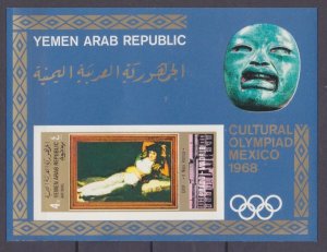 1969 Yemen YAR 895/B97b 1968 Olympic Games in  Mexiko 22,00 €