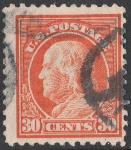 SC#516 30¢ Franklin Single (1917) Used