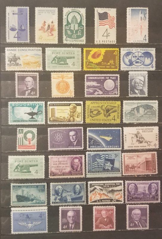 Classic MNH OG Mint Never Hinged US Stamp Lot HIP41