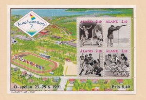 Aland Island - Finland        58         MNH       Souvenir Sheet