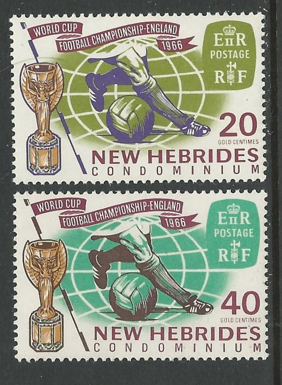 New Hebrides-Br. # 116-17  World Cup Soccer   (2) Mint NH