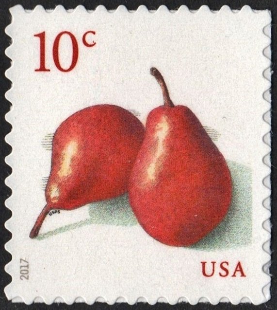 SC#5178 10¢ Pears Single (2017) SA