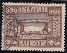 Iceland #158, used, CV $17.50