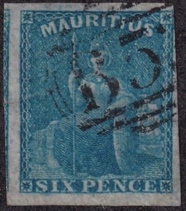 Mauritius 1859 SC 18 Used 