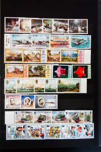 Jersey Mint NH 1970s to 1980s Stamp Collection