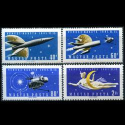 HUNGARY 1961 - Scott# 1385-8 Soviet Space Set of 4 NH