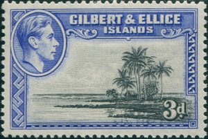 Gilbert Ellice Islands 1939 SG48 3d Seascape KGVI p13½ MH