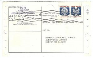 AFJROTC, COlumbia, SC to Norton AFB, Ca 1983 2x$1.00 Officials (30809)