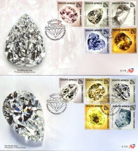 South Africa - 2019 Famous Diamonds FDC Set