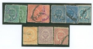 Colombia #116/117/117a/118/ Used Single