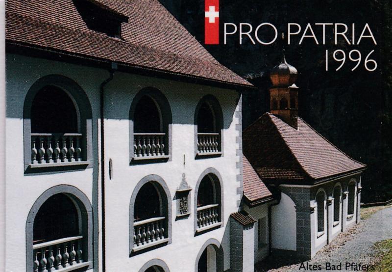 Switzerland 1996 Pro-Patria Semi Postal Booklet Post Office Fresh