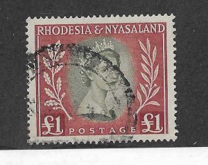 Rhodesia & Nyasaland Sc #155  top  value used VF