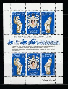 Falkland Islands 274 Set MNH Queen Elizabeth Coronation Anniversary