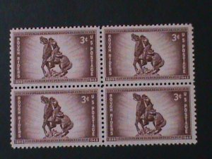 ​UNITED STATES-1948 SC#973  50TH ANNIV: ROUGH RIDERS-MNH-BLOCK-VF-76-YEARS OLD