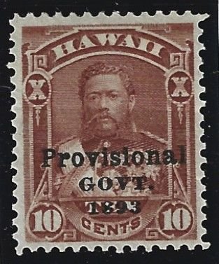 HAWAII Scott #68 Mint 10c Black O/P 2019 CV $12.00