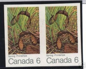 Canada #535a XF/NH Imperforate Pair  **With Cert