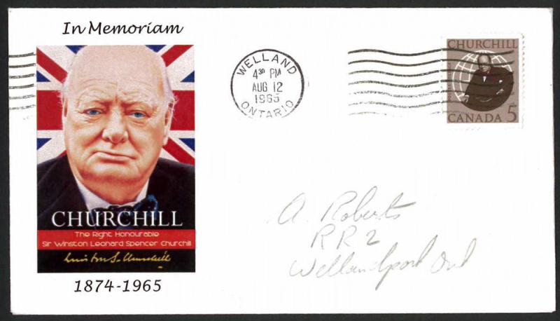 CANADA Sc# 440 Winston Spencar Churchill FDC (2)