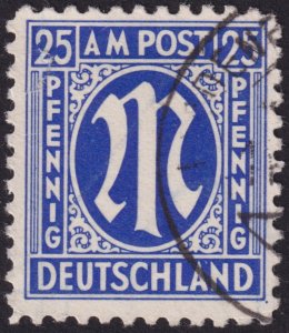 Germany Occupation - AMG Issue 1945-46, Type II #3N1-3N20 vf u