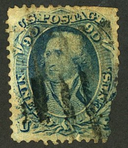 U.S. #72 USED LARGE THIN DIST.