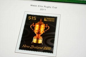 COLOR PRINTED NEW ZEALAND 2011-2015 STAMP ALBUM PAGES (98 illustrated pages)