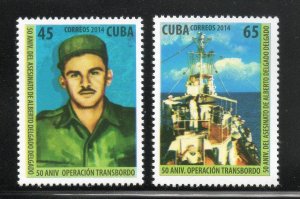 Cuba Sc# 5499-5500  OPERATION TRANSBORDO  Cpl set of 2  2014  MNH