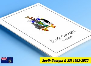 COLOR PRINTED SOUTH GEORGIA & S.S.I. 1963-2020 STAMP ALBUM PAGES (87 ill. pages)