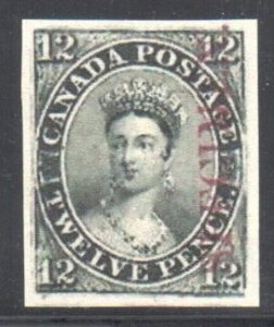 Canada #3pi XF Imperf Specimen - Forgery