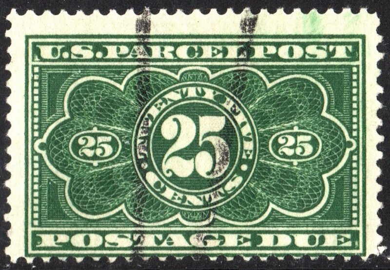 SC#JQ5 25¢ Parcel Post Postage Due (1912) Used