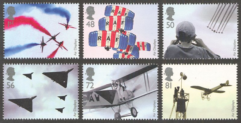 Great Britain 2008 Scott #2587-2592 Mint Never Hinged