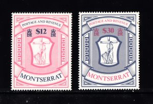 Monserrat Scott #501-502 MH