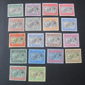 Dominica 1923 Sc 65-82 set MH