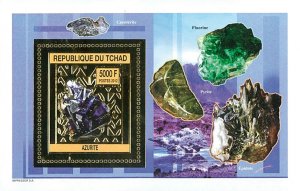 Chad 2012 Perf. Minerals Gold issue (2012) full No. 2555 - 2556 - BL. 441 - 442-
