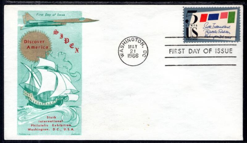 US 1310 Sipex Jackson Chickering U/A FDC