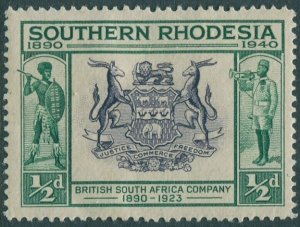 Southern Rhodesia 1940 SG53 ½d slate-violet and green Arms MNH