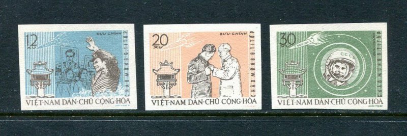 x183 - VIETNAM 1962 Astronaut German Titov Visit Set. Unmounted Mint MNH