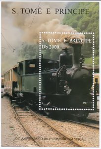 Sao Tome and Principe. 1997. 1730-38 bl366-69. Railway. MNH.