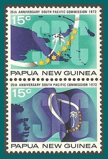 Papua New Guinea 1972 South Pacific Commission, mint #343a,SG214-SG215