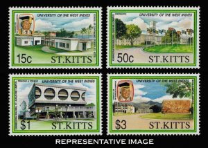 Saint Kitts Scott 324-327 Mint never hinged.