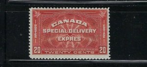 CANADA SCOTT #E4 1930 SPECIAL DELIVERY TWENTY CENTS  - MINT HINGED