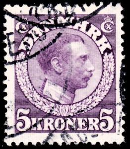 DENMARK 134 5kr. purple 1920 