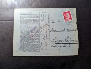 1940 Germany Concentration Camp Cover Donau Gusen to Leipe Westprussia