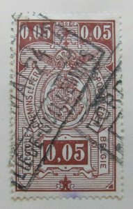 A6P17F117 Belgium Parcel Post and Railway Stamp 1923-24 5c used-