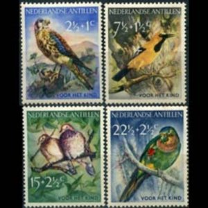 NETH.ANTILLES 1958 - Scott# B35-8 Birds Set of 4 NH