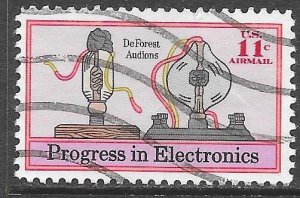 USA C86: 11c DeForest Audions, single, used, F-VF