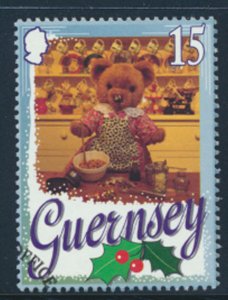 Guernsey  SG 747  SC# 609 Christmas 1997 Teddy Bears FD Cancel see scan