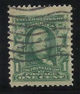 300 1c Used VF Centering, Huge top margin